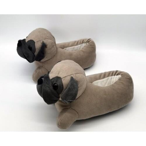 Bulldog anime fur slippers timber land shoes men women winter slippers Custom slippers Home House Slippers Children indoor