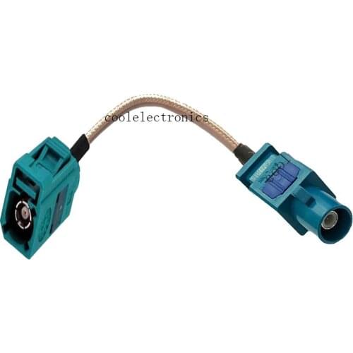 RG316 Cable Long Fakra Z SMB Male to Fakra Z Female for GPS Antenna Extension Pigtail Cable 50ohm 50cm 1m 2m 3m 5m 10m