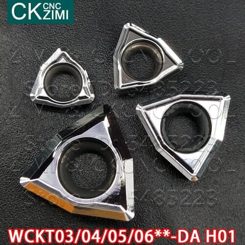 WCKT030208-DA H01 WCKT040208-DA H01 WCKT050308-DA H01 WCKT06T308-DA H01 U Drill aluminum carbide inserts CNC wood Turning Insert