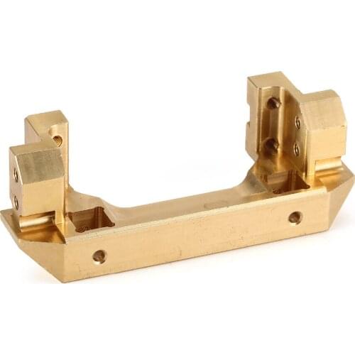 Brass Steel Front Bumper with LED Lights for Traxxas Axial SCX10 RC Off-road Crawler Car Spare Parts Accessories Component