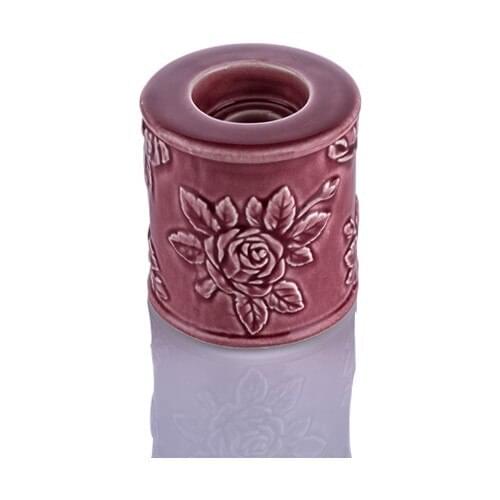 Porio Burgundy Small Candle Holder