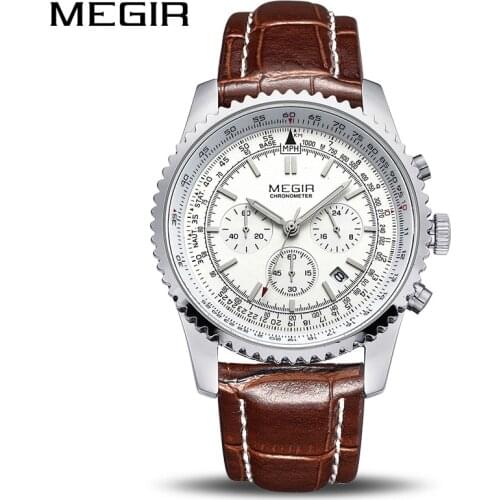 MEGIR Watch Men Fashion Luminous Quartz Men Watch Top Brand Luxury Watches Clock Men Relogio Masculino Erkek Kol Saati Man 2009