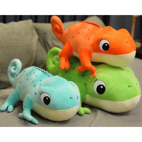 Soft plush toy Chameleon Stuffed cartoon lizard doll Sleep pillow