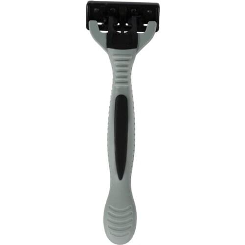 1+4 Combo Set Men Safety Traditional Classic 6 Layers Shaving Hair Blade Razor Manual Stainless Steel Shaving Hair Blade