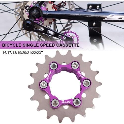 MTB Single Speed Cassette Single Cog 1Speed Gear 16T 17T 18T 19T 20T 21T 22T 23T Freewheel K7 Cassette Bicycle Sprocket