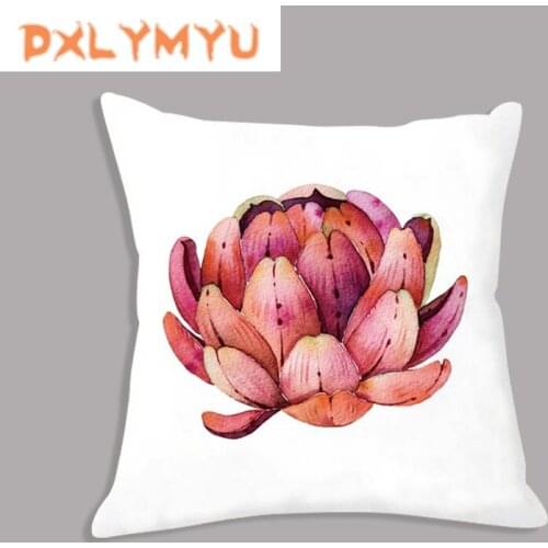 Seat Cushion Nordic Soft Cushion Succulent Cactus Printed Pillowcase Throw Pillow Decorative Cushion Home Decor