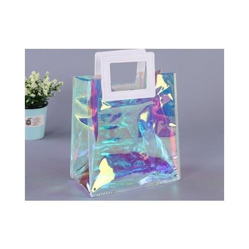 Transparent Pvc Handbag Spot ins net celebrity with souvenir gift high-end cosmetic shopping packaging gift bag