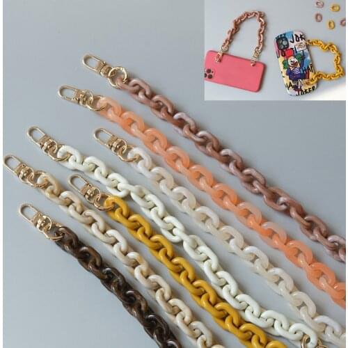 Cute Clutch Bag Resin Chains Woman Handbag Chains Mobile Phone Chain Shoulder Bags Chain Fashion Luxury Bag Accessories Parts
