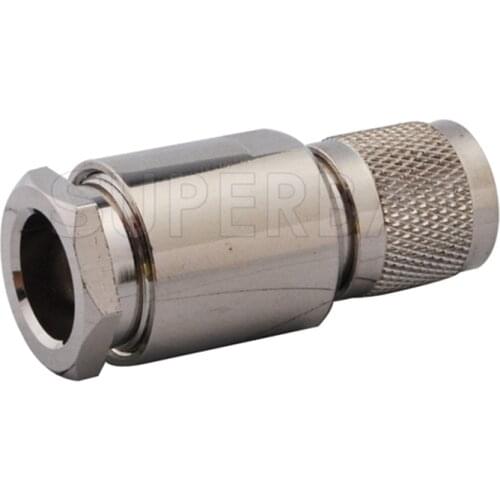 Superbat 10pcs TNC Clamp Plug RF Coaxial Connector for Cable RG8 RG214 LMR400