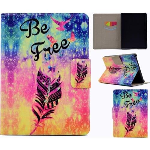 Slim Print Stand PU Leather Magnetic Smart Sleep Wake up Cover Funda Case For Amazon Kindle 2016 8th Gen Ebook New Kindle 558