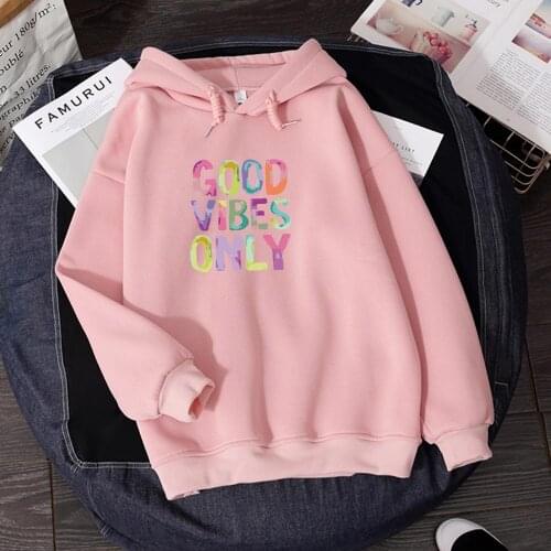 Kawaii Oversized Hoodie Women Hoodies Clothes Sudadera Mujer Autumn Funny Letter Print Hooded Pullover Womens Sweatshirt Top