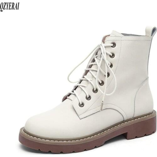 QZYERAI European brand Female boots Genuine leather Riding boots Women boots fashion Women shoes Size 34-41