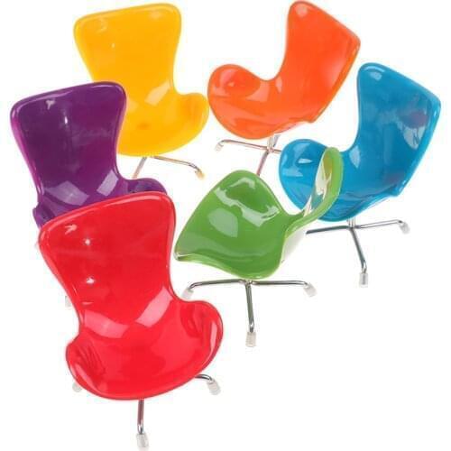 1Pc 13cm 1/6 Dollhouse Miniature Chair Furniture Model Toys for Doll House Decoration