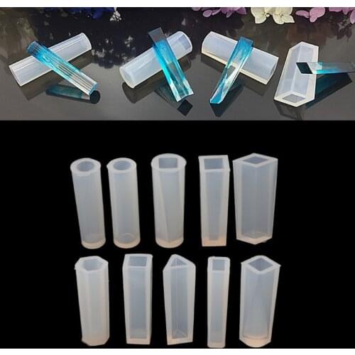10 Shapes DIY Liquid Resin Silicone Molds for Making Jewelry Necklace Pendant
