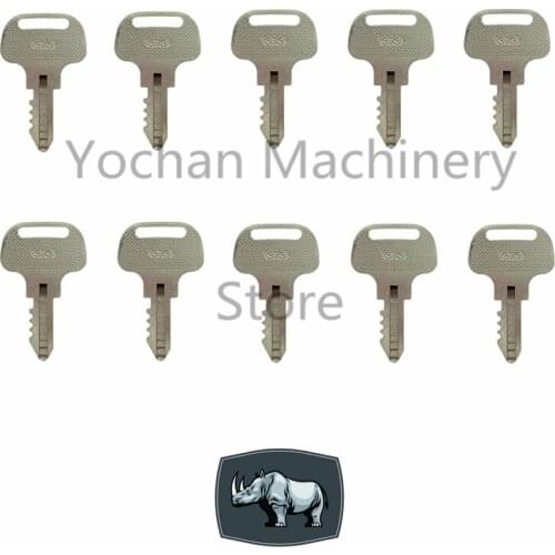 10 pcs 373 Ignition Key 55364-41180 for Kubota F2000 F2100 F2400 FZ2100 FZ2400 High Quality