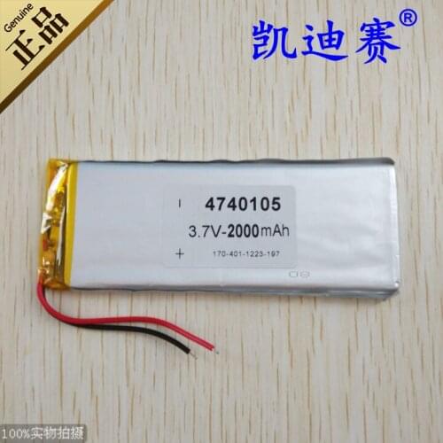 3.7V 2000mAh polymer lithium battery 4740105 tablet battery Rechargeable Li-ion Cell Rechargeable Li-ion Cell