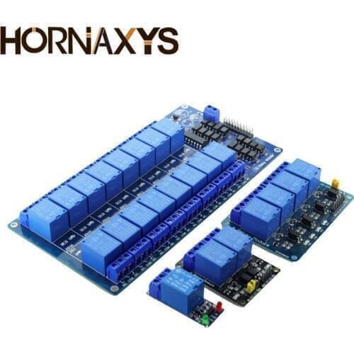 5/12/24V 1/2/4/6/8/16 relay module 8 channels, with optocoupler relay output 1 2 4 6 relay module 8 channels Low level trigger