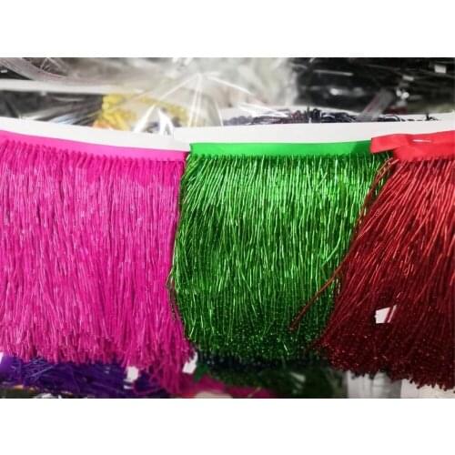 5 yards/bag pink green and red colors beads tassel fringe with super quality for decoration dress/fashion dress