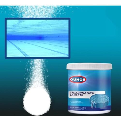 50g Pool Disinfection Effervescent Tablets Multifunctional Pool Cleaning Tablets Swimming Pool Clarifier Cleaning Tablets