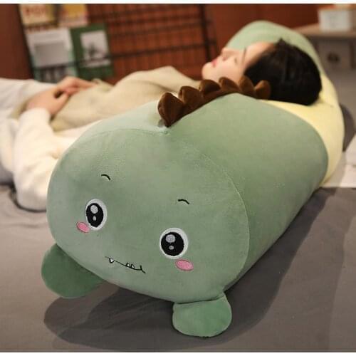 85cm Lovely Cartoon Plush Unicorn Lion Dinosaur Husky Animals Pillow Toys Plush Doll Soft Cushion with Tank Baby girl Gift