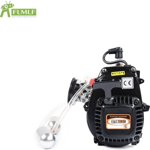 R290 29cc 2T 4 Bolt Gasoline Engine with Booster Pump Set for 1/5 HPI ROFUN BAHA ROVAN KM BAJA Losi 5ive T FG GoPed RedCat Parts