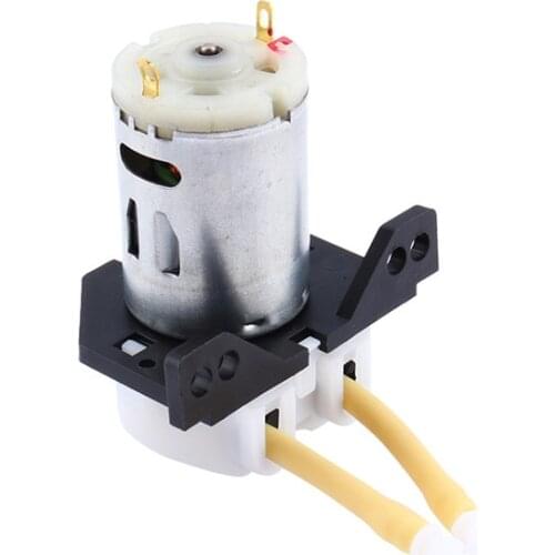 DC 12V Small Dosing Pump 2mm DIY Peristaltic Tube Head For Aquarium Lab Chemical Lab Water Analytical Liquid With Connector