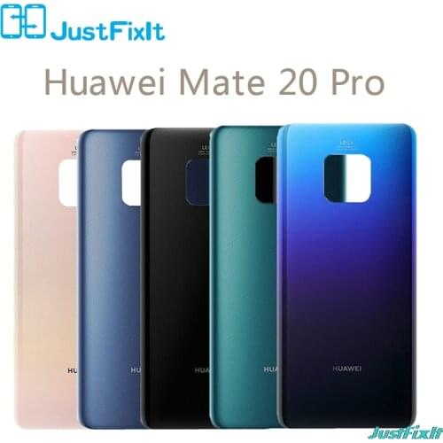 For Huawei Mate 20 Lite Battery Cover Back Glass Panel Rear Door Housing Case For Huawei Mate 20 Pro Battery Cover Mate20