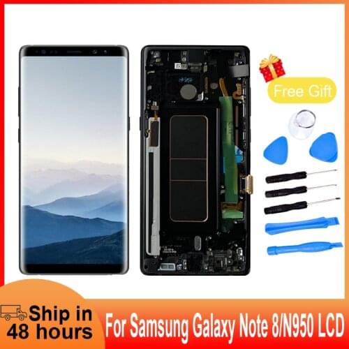 Mobile Phone LCD Display For Samsung Galaxy Note 8 LCD Touch Screen With Frame Digitizer Assembly For Samsung