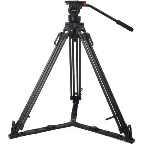 TERIS TRIX V5T TX-V5T Carbon Fiber Camera Tripod Kit TS50CF Fluid Head & Tripod Kit with Fluid Head Load 5KG DSLR VIDEO Tripod