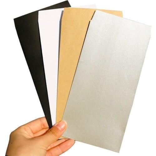 12pcs Classical Retro Kraft Paper Envelopes DIY Craft Blank Silver Blank Paper Bag Wedding Party Invitation Gift Envelope
