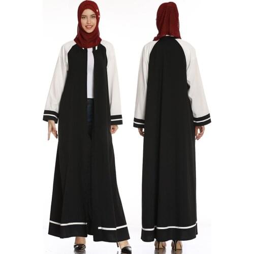 Moroccan Caftan Plus Size Womens Robe New Fashion Printed Coat Loose Chiffon Dress Muslim Long Skirt Abaya Dubai 2021