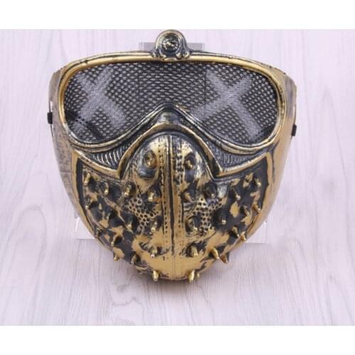 Movie Cosplay Watchdog Mask Punk Rivet Adult Kids Mask Vendetta Hacker Mask Anonymous Killer Mask Halloween Christmas Party Gift