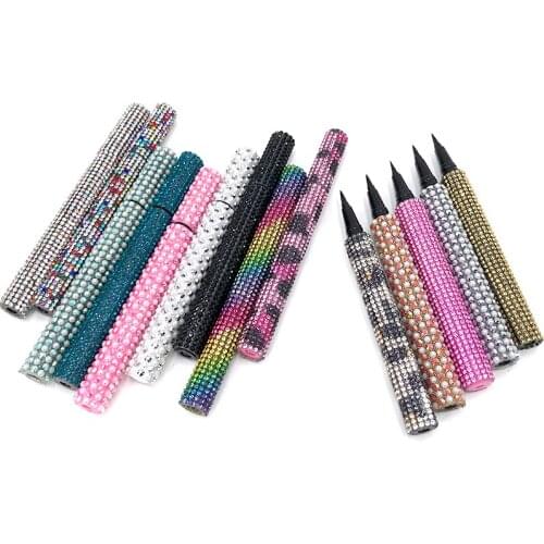 Fashion Black Clear Eyeliner Self Adhesive Eyeliner Glue Pen for False Eyelashes Waterproof Long Lasting Eyelash Eyeliner