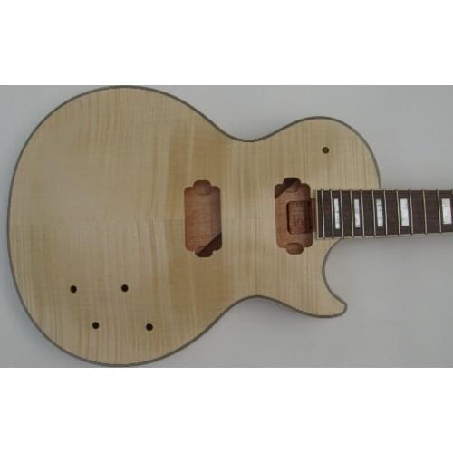 DIY 1 set unfinished electric guitar kit mahogany body and guitar neck