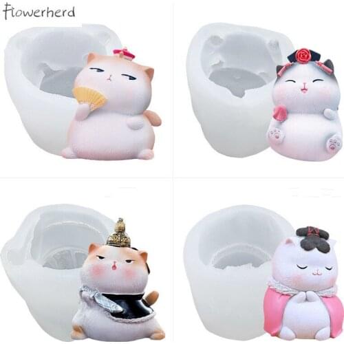 New Cute Cats Fondant Cake Silicone Mold Resin Mold DIY Soap Mold Chocolate Mold Candle Aromatherapy Mold Baking Mold