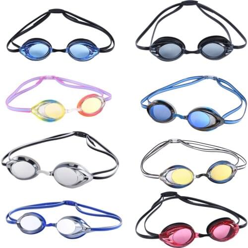 Water Glasses Professional Swimming Goggles Adults Waterproof Swim UV Protection Anti Fog Adjustable Glasses Water Sports Pool