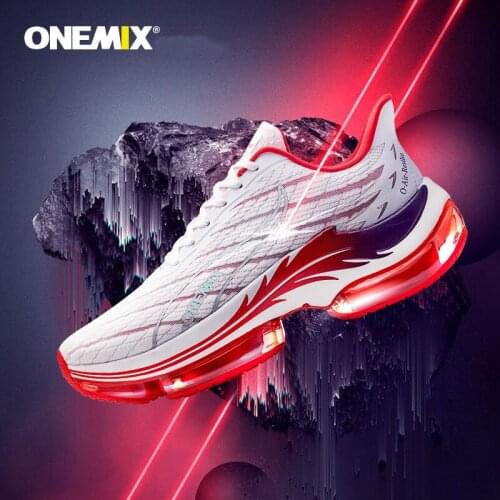 ONEMIX 2021 High Quality Running Shoes for Men Air Cushion Athletic Breathable Damping Fitness Shoe Outdoor Women Casual Trainer
