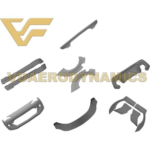 Suitable For 12-20 GT86 BRZ FR-S 86 VAD-RB2 Fiberglass Widebody Full Body Kit - Front Rear Bumper Sides Fender Flares