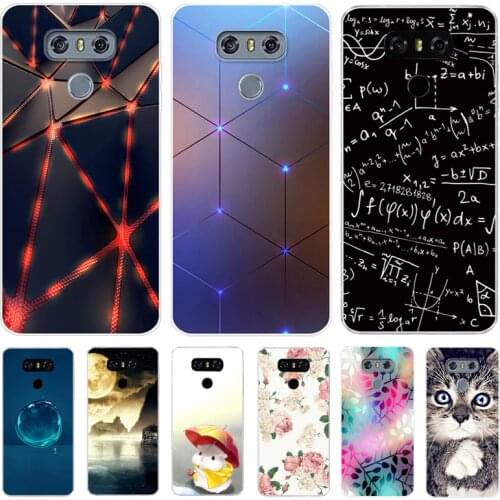 For LG G6 Case Cover 5.7 Clear Printing Soft TPU Back Cover For LG6 LGG6 G 6 H870DS H870 Silicone Fundas G3 G4 G5 Phone Cases