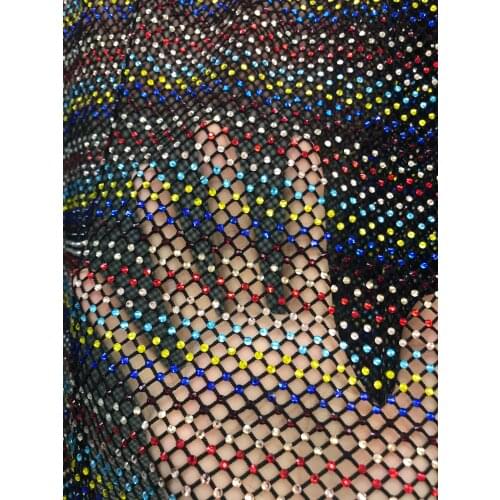 Luxury bridal African French net lace fabric with stones 5yards/lot J-68685 for wedding dress