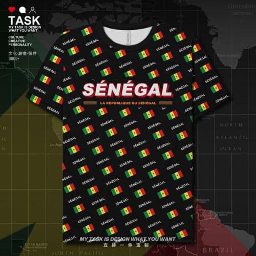 Senegal SEN africa Senegalese Quick Dry t shirt Workout tracksuit sporting t-shirt Sportswear brands Fitness summer clothes
