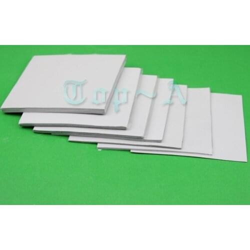 50 Pcs Gdstime 100x100mm 2.5mm Silicone Thermal Pad LED CPU IC Chips Cooling Conductive Pad 100x2.5mm 10cm Wholesale