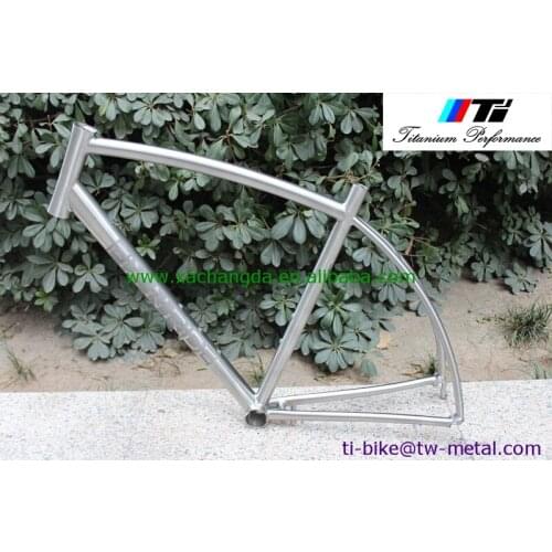 Titanium bicycle frame for BMX cycle , Chinese titanium MTB bike frame with best selling, cheap titanium bike frame