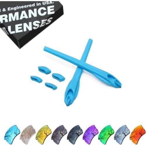 ToughAsNails Resist Seawater Corrosion Polarized Replacement Lenses&Sky Blue Rubber Kit for Oakley Flak 2.0 XL Sunglasses