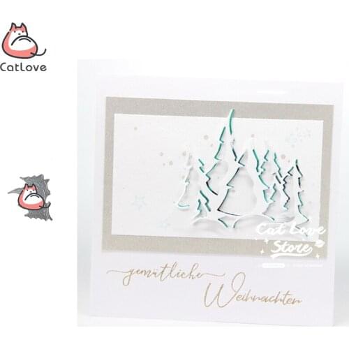 Christmas Tree Metal Cutting Dies Scrapbooking Stencil Die Cuts Card Making DIY Decorative Craft Embossing New Dies For 2019