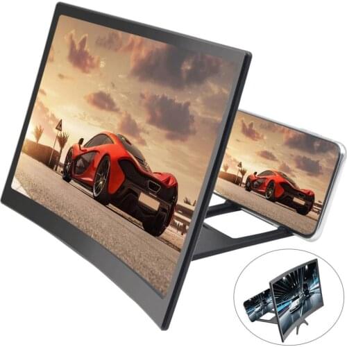 New 12 Inches ABS 3D Hd Phone Screen Magnifier Movie Video Portable Amplifier Holder Enlarger Multi-Functional Screen Bracket