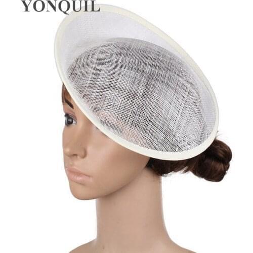 Ivory 25CM Sinamay Fascinator Base for Making Derby Fascinators Kentucky Cocktail Party Hat Red Millinery Material or Multicolor