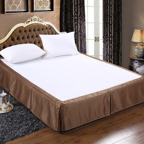 High-grade satin fabric dustproof bedspread bed protective cover bed skirt