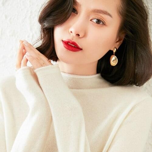 High Quality Autumn Winter 100% Cashmere Knitted Jumper Tops O-neck Women Sweaters And Pullovers Female Long Sleeve Shirt