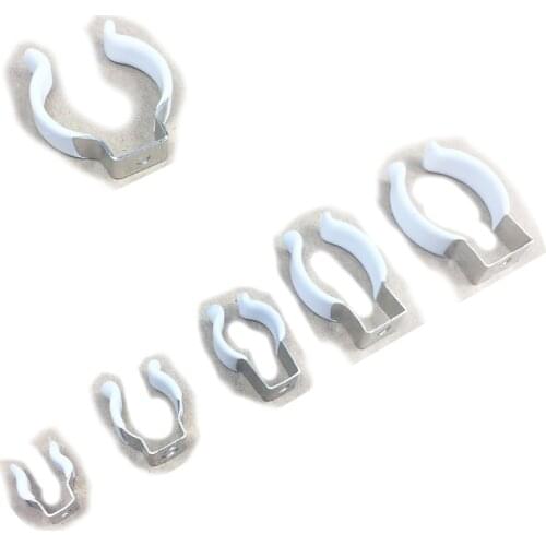 High Strength Force Stainless Steel Plastic Protection Integated Tube Clip T4 T5 T6 T8 T10 T12 Tube Light Clamp Mounting Holder